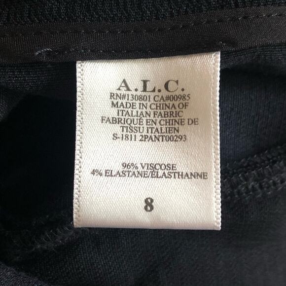 A.L.C black flare leg trousers sz 8 - Picture 7 of 7